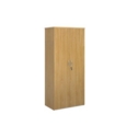 Universal double door cupboard 1790mm high with 4 shelves - oak
