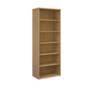 Universal bookcase 2140mm high with 5 shelves - oak