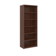 Universal bookcase 2140mm high with 5 shelves - walnut