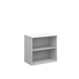 Universal bookcase 740mm high with 1 shelf - white