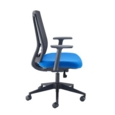 Ronan mesh back operators chair with fixed arms - blue