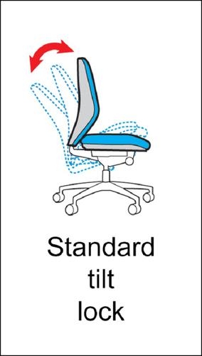 Ronan mesh back operators chair with fixed arms - blue