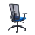 Ronan mesh back operators chair with fixed arms - blue