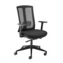 Ronan mesh back operators chair with fixed arms - black