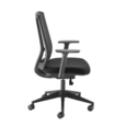 Ronan mesh back operators chair with fixed arms - black