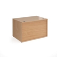 Denver reception straight base unit 1200mm x 800mm - beech