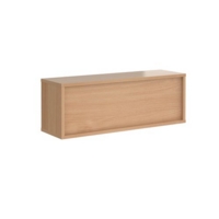 Denver reception straight top unit 1200mm x 350mm - beech