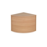 Denver reception corner base unit 800mm x 800mm - beech