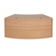 Denver reception 45 curved base unit 1800mm - beech