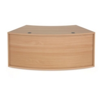 Denver reception 45 curved base unit 1800mm - beech