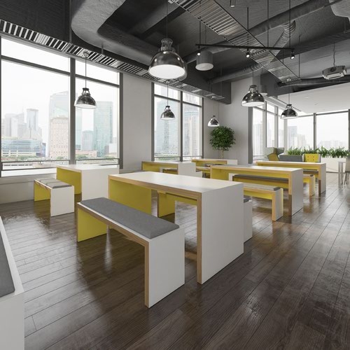 Slab benching solution low bench 1800mm wide