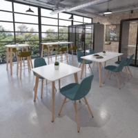 Saxon rectangular worktable with 4 oak legs 1800mm x 800mm - made to order