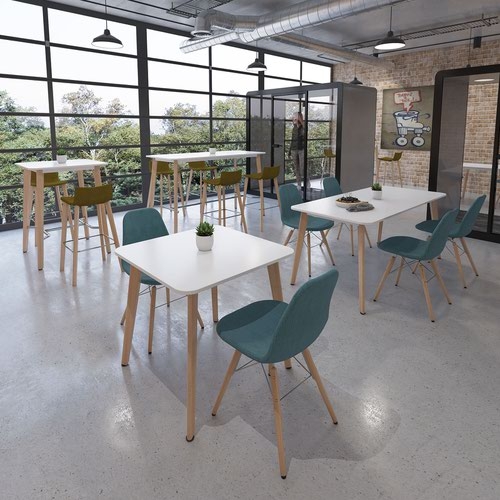 Saxon rectangular worktable with 4 oak legs 1800mm x 800mm - kendal oak