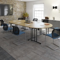 Rectangular folding leg table with white legs and straight foot rails 1800mm x 800mm - white