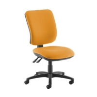 Senza high back operator chair with no arms - Solano Yellow
