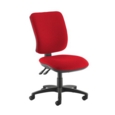 Senza high back operator chair with no arms - Panama Red