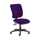 Senza high back operator chair with no arms - Tarot Purple