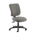 Senza high back operator chair with no arms - Slip Grey