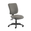 Senza high back operator chair with no arms - Slip Grey