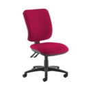 Senza high back operator chair with no arms - Diablo Pink
