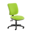 Senza high back operator chair with no arms - Madura Green