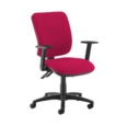 Senza high back operator chair with adjustable arms - Diablo Pink