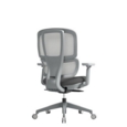 Shelby grey mesh back operator chair with grey fabric seat