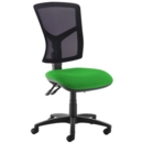Senza high mesh back operator chair with no arms - Lombok Green