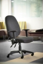 Sofia adjustable lumbar operators chair - blue