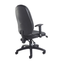 Sofia adjustable lumbar operators chair - charcoal