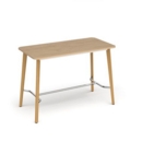 Saxon rectangular poseur worktable with 4 oak legs 1800mm x 800mm - kendal oak