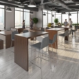 Slab Poseur benching solution dining table 1600mm wide