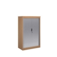 Systems horizontal tambour door cupboard 1600mm high - beech