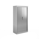 Systems horizontal tambour door cupboard 2000mm high - white