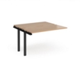 Adapt sliding top add on unit single 1200mm x 1200mm - black frame and beech top