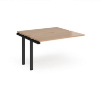 Adapt sliding top add on unit single 1200mm x 1200mm - black frame and beech top