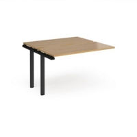 Adapt sliding top add on unit single 1200mm x 1200mm - black frame and oak top