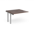 Adapt sliding top add on units 1200mm x 1200mm - silver frame and walnut top
