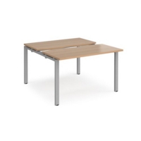 Adapt sliding top starter units 1200mm x 1200mm - silver frame and beech top