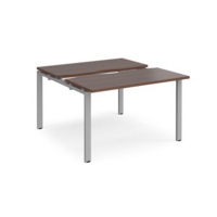 Adapt sliding top starter units 1200mm x 1200mm - silver frame and walnut top