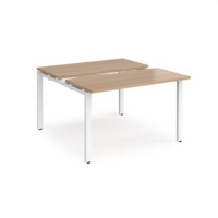 Adapt sliding top starter units 1200mm x 1200mm - white frame and beech top
