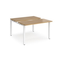 Adapt sliding top starter units 1200mm x 1200mm - white frame and oak top