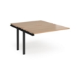 Adapt sliding top add on unit single 1200mm x 1600mm - black frame and beech top