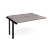 Adapt sliding top add on unit single 1400mm x 1200mm - black frame and grey oak top
