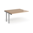 Adapt sliding top add on units 1400mm x 1200mm - silver frame and beech top