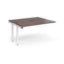 Adapt sliding top add on units 1400mm x 1200mm - white frame and walnut top