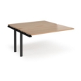 Adapt sliding top add on unit single 1400mm x 1600mm - black frame and beech top