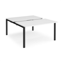 Adapt sliding top starter units back to back 1400mm x 1600mm - black frame and white top