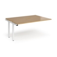 Adapt sliding top add on units 1600mm x 1200mm - white frame and oak top