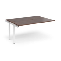 Adapt sliding top add on units 1600mm x 1200mm - white frame and walnut top